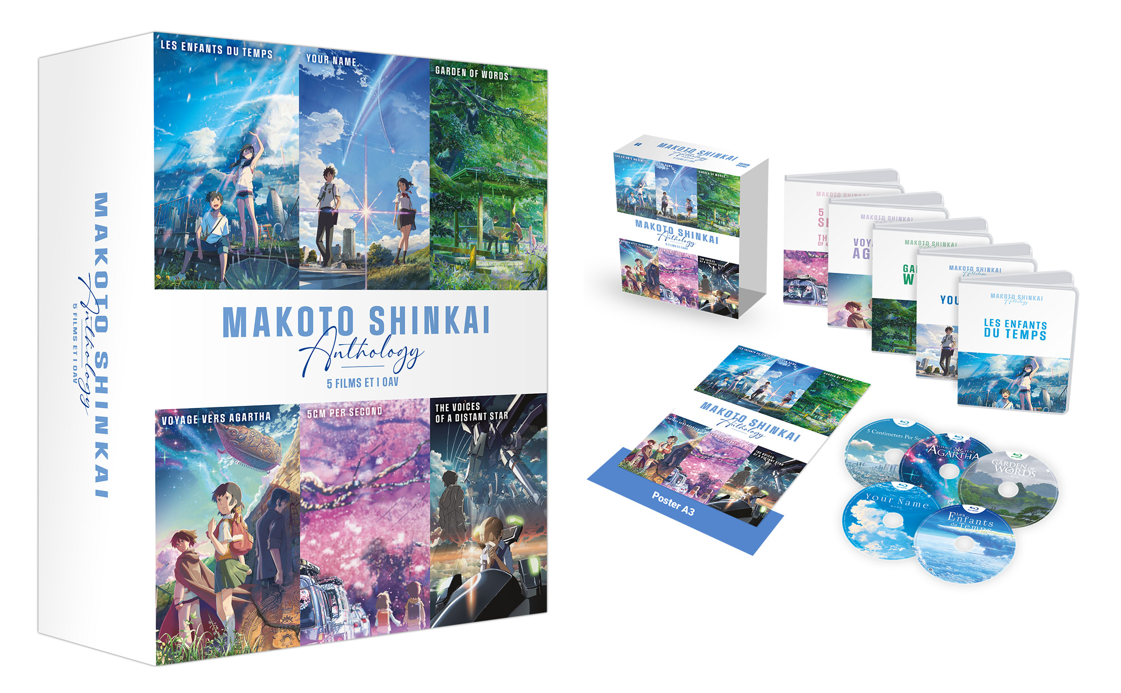 Catsuka Shopping - Makoto Shinkai Anthology - Coffret Blu-ray - 5 Films & 1  OAV (Exclu Fnac)